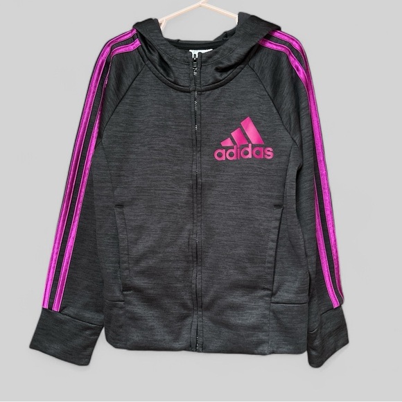 adidas Other - Girls Adidas zip up hoodie size 7/8